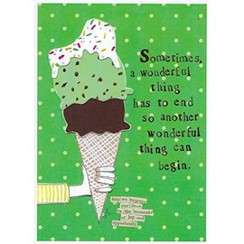 Curly Girl - Greeting Card - Sometimes a wonderful thing has to end so…