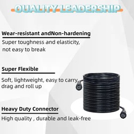 YUYEW Pressue Washer Hose 50ft x 1/4", Upgrade Super Flexible Kink Resistant Heavy Duty High Pressure Hose 4000psi, Universal Electric Power Wash Extension Replacement Hose