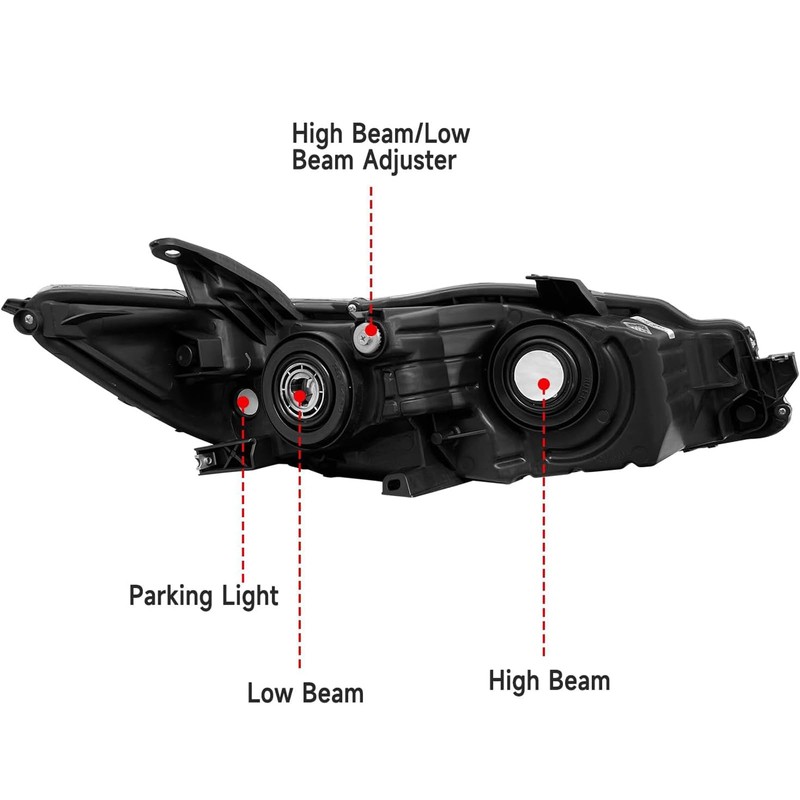 Headlights Assembly Pair for 2015 2016 2017 Toyota Camry LE/SE/XLE/XSE