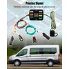 QNHEAY 4-Pin Trailer Hitch Wiring Harness Kit Vehicle-Side CustomFit f2015-2024