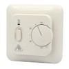 WITTKOWARE Underfloor Heating Thermostat with Rotary Control and Switch, for