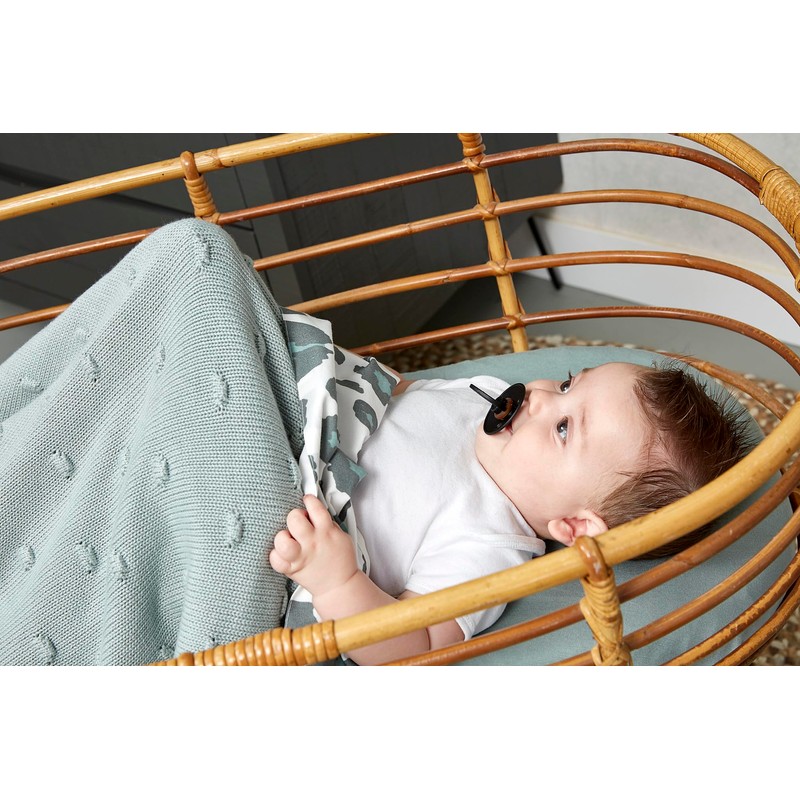 Meyco 2733053 Baby Blanket Knitted with Knot 75 x 100