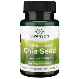 Swanson Full Spectrum Chia Seed 400 Milligrams 60 Capsules