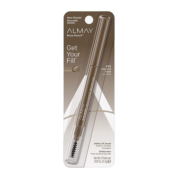 Almay Eyebrow Pencil, Universal Taupe, 1 count with eyebrow brush
