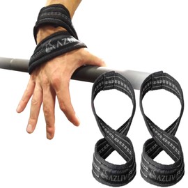 AZLIV Figure 8 Wrist Strap Eight Fits Just Squeeze (Gray,M)