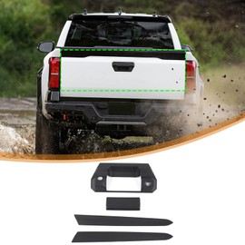TOYCIDFG Car Tailgate Pull Handle Cover Trim Set for Toyota Tacoma 2024 2025 SR Verison, Car Exterior Decoration Accessories (Matte Black)