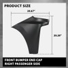 G-PLUS Front Bumper End Cap Extension Trim Right Passenger Side