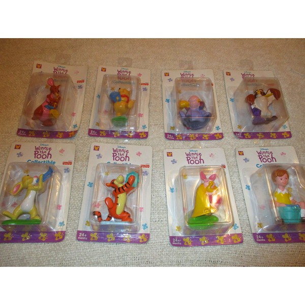 Complete Set of Eight Winnie The Pooh Collectible Figures-Tigger Piglet