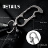 TISUR Titanium Carabiner Keychain Clip, Quick Release Key chain, Bottle