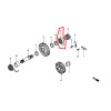 HONDA NEW HONDA OEM KICKSTARTER RATCHET GEAR RETURN CR250R CRF450R