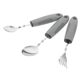 BCOATH 1 Set Elderly Eating Tableware Adaptive Cutlery Weighted Silverware for Hand Tremors Elderly Tableware Disabled Person Utensil Non-Slip Utensil Forks and Fork to Feed