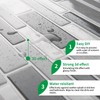 LONGKING Peel & Stick Backsplash Tile for Kitchen, Gray Stick