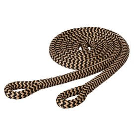 Weaver Leather Ken McNabb Yacht Braid Loop Reins, Black/Tan, 9/16" x 8'