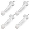 HOMOTEK 4 Pack Heavy Duty Solid Rigid Door Stop with