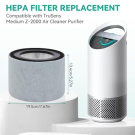 Z-2000 HEPA Filter Replacement for TruSens Medium Z-2000 Z-2500 Air Purifier, 2 HEPA Filter + 4 Activated Carbon + 4 Pre-Filter