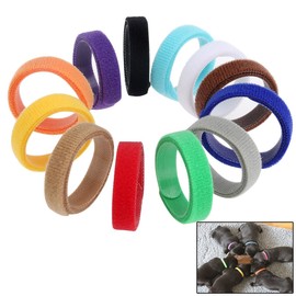 NUOLUX Whelping Puppy Collar Pet Collars Adjustable Puppy ID Bands Collars 12 Colors