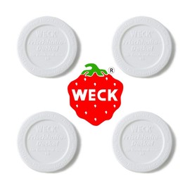 WECK Plastic Cover for Glass Canisters [ Small ] (4 Pack)