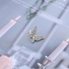 Enautoabs Sparkly Crystal Butterfly Ear Cuff Earring Rhinestone Butterfly Non
