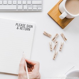 Acorn Sales - Large Please Sign & Return Rubber Stamp