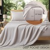 OnlySet 4Pcs Organic Linen Sheets King Size, 100% French Linen