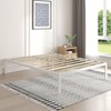 Novilla Queen Bed Frame, Metal Platform Bed Frame, Wood Slats