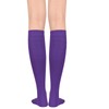 Knee High Purple Socks Women Over Calf Long Socks Athletic