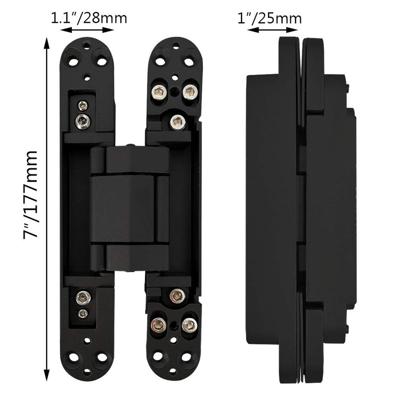 Alamic Invisible Hinge Concealed Door Hinges Heavy Duty Hidden Hinge