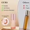 PrettyCare 6 pcs, 5 ml Pink Roller Bottles For Essential
