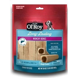 Ol' Roy Long-Lasting Munchy Bones, Liver Flavor 7ct 20oz