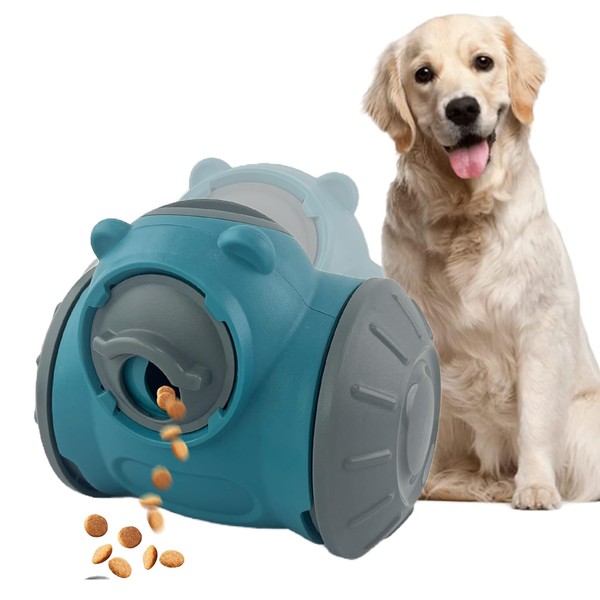 Cdycam Dog Treat Ball, Adjustable Dispensing Interactive Toys Indestructible Puzzles