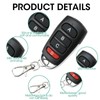 Joynine Pack of 4 Garage Door Opener Remote Control, 433