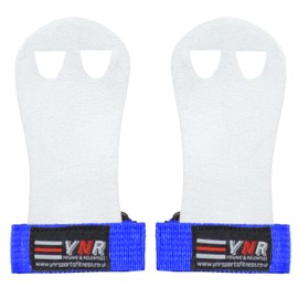Gymnastics Palm Hand Guards, Junior Children Kids Beginner Grips Palm Protect Gymnastics Leather Training Gloves (XS, Blue)