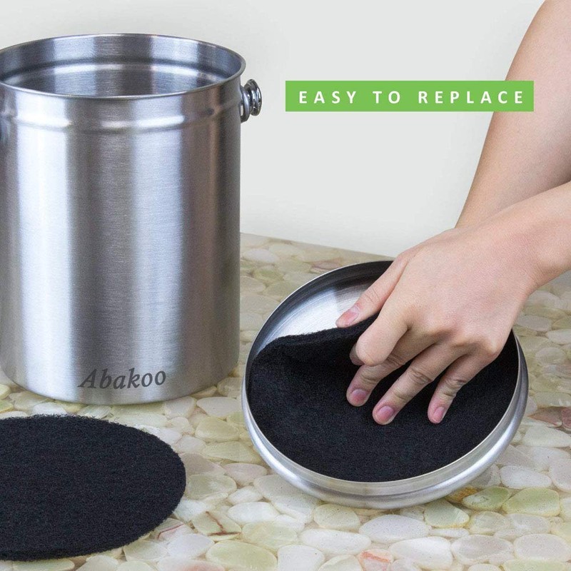 Abakoo Compost Bin Filters, 12 Pack, Activated Carbon Filters for