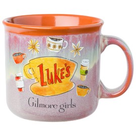Silver Buffalo Gilmore Girls Luke's Diner Iconic Icons Taza de cerámica con esmalte, 20 onzas