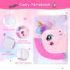 OFFCUP Plush Secret Diary, Plush Unicorn Notebook, Plush Girl Notebook