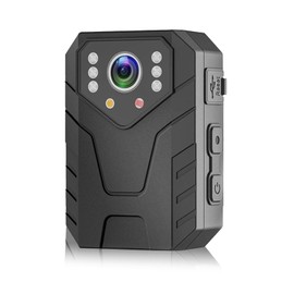 HURRISE WiFi Body Worn Camera,Wearable Clip Bodycam,4K 1080P HD Waterproof Night Motion Detection Mini Wearable Pocket Video Recorder with Back Clip for Law Enforcement