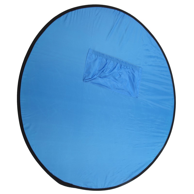 2 in 1 142cm Round Blue Green Screen Backdrop Double