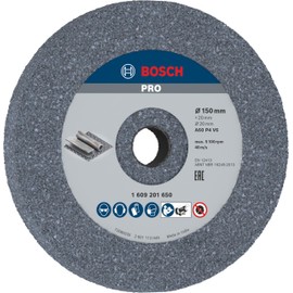 Bosch 1 x Pro Grinding Longlife Discs for Double Grinding Machine and 20 mm Bore (for Steel, Diameter mm, Professional Accessories Grinder)