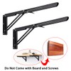 Sumnacon 2 Pcs 20 Inch Sturdy Folding Shelf Brackets -