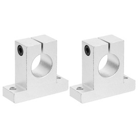 PATIKIL SK25 Aluminum Linear Motion Rod Rail Clamping Guide Support, 2 Pcs for 25mm Dia Shaft