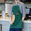 YSJCHEBS 1-Piece Canvas Apron, 1-Piece Hook, Adjustable Apron with Pockets,