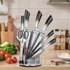 Knife Set Stainless Steel Cleaver Knives Set with Rotatable Acrylic