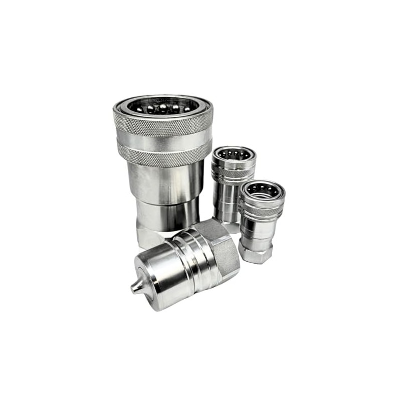 Hydraulic ISO A Quick Release Coupling Set, Including Female and