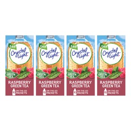 Crystal Light On The Go Raspberry Green Tea, 10-Packet Box (Pack of 4)