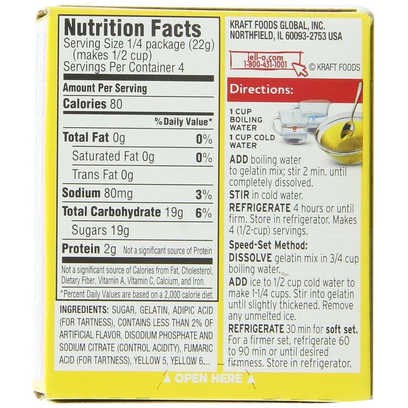 Jell-O Island Pineapple, Gelatin Dessert 3.0 oz