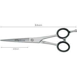 G4 Barber Hair Cutting Scissors Shears High Carbon Razor Sharp Mustache Haircut Hairdresser (5.5 inch)