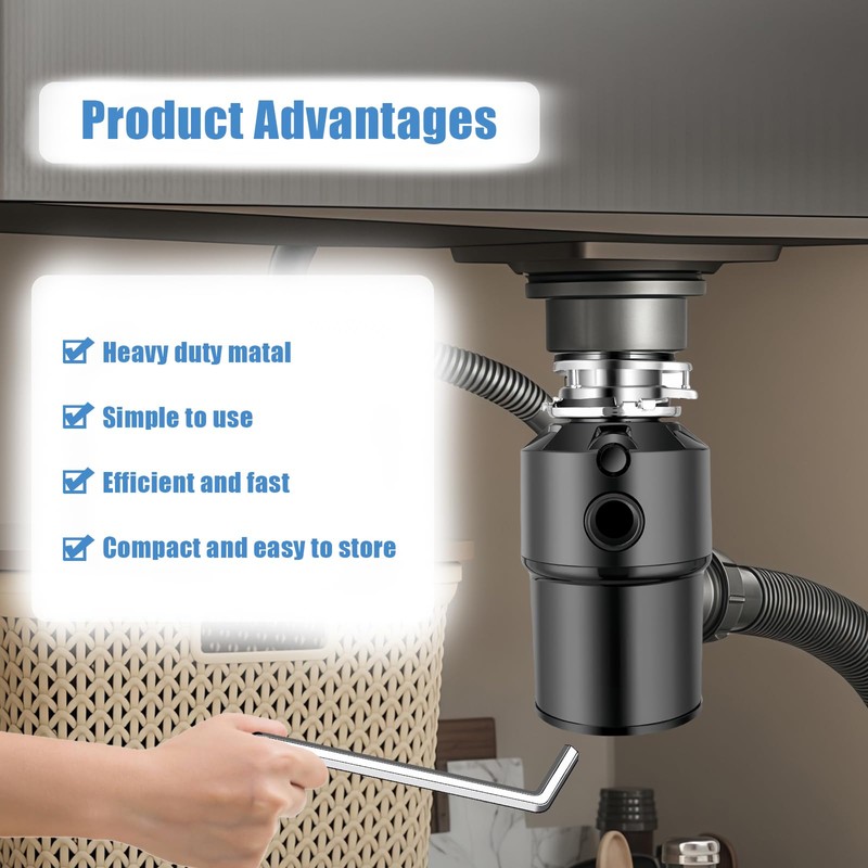 YFANITI 2 PCS Garbage Disposal Wrench, Garbage Disposal Allen Wrench
