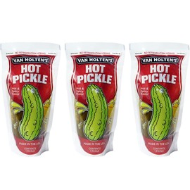 Van Holten's Hot Pickle - Large | Pickle in a Pouch - Pack of 3