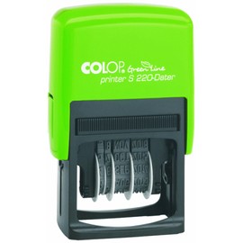 Colop S220 Green Line Date Stamp 12 Years Self-Inking Imprint 22x4mm Black Ref 15520050