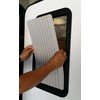 RV Door Window CloZures Shade, Controls Sun Glare, Privacy, Outside